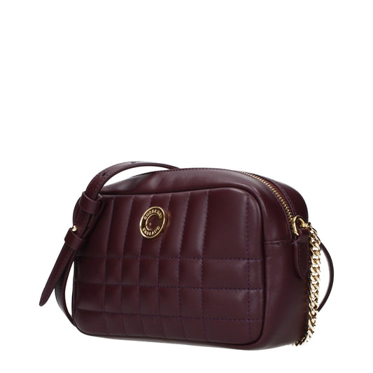 Burberry Umhängetasche aus rotem Leder