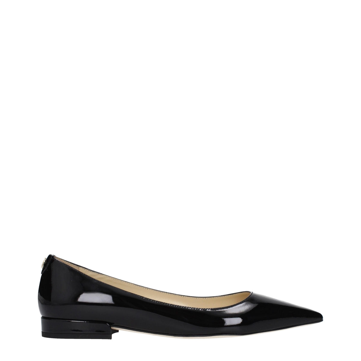 Jimmy Choo Ballerinas aus schwarzem Leder