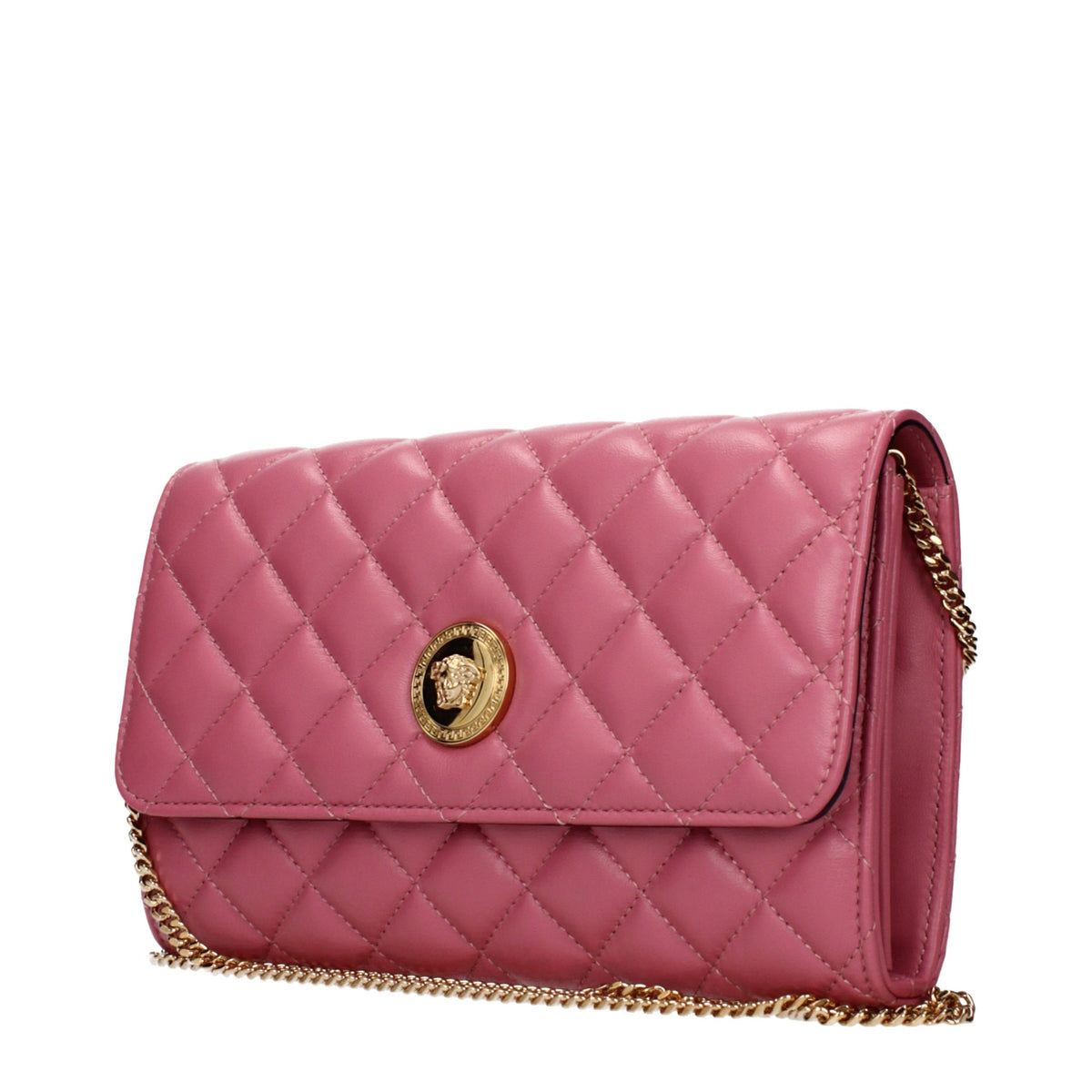 Versace Clutch aus rosa Leder