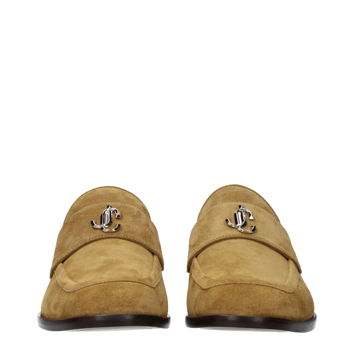 Jimmy Choo Braune Loafer aus Leder zum Hineinschlüpfen