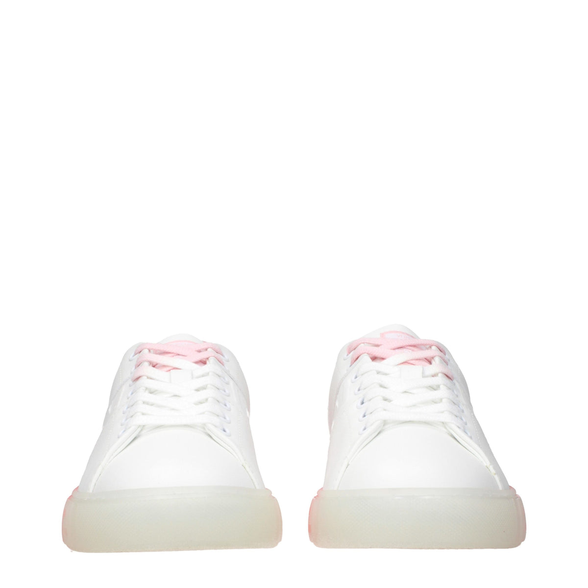 Versace Weiße Leder-Sneaker (Niedrig geschnitten)