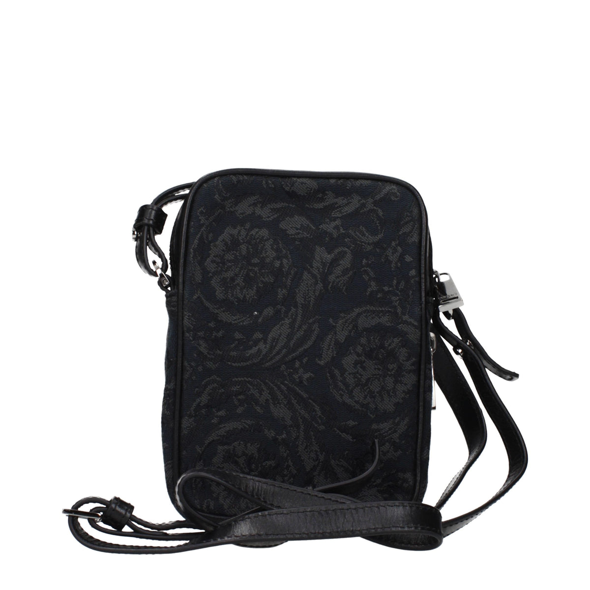 Versace Umhängetasche aus schwarzem Stoff