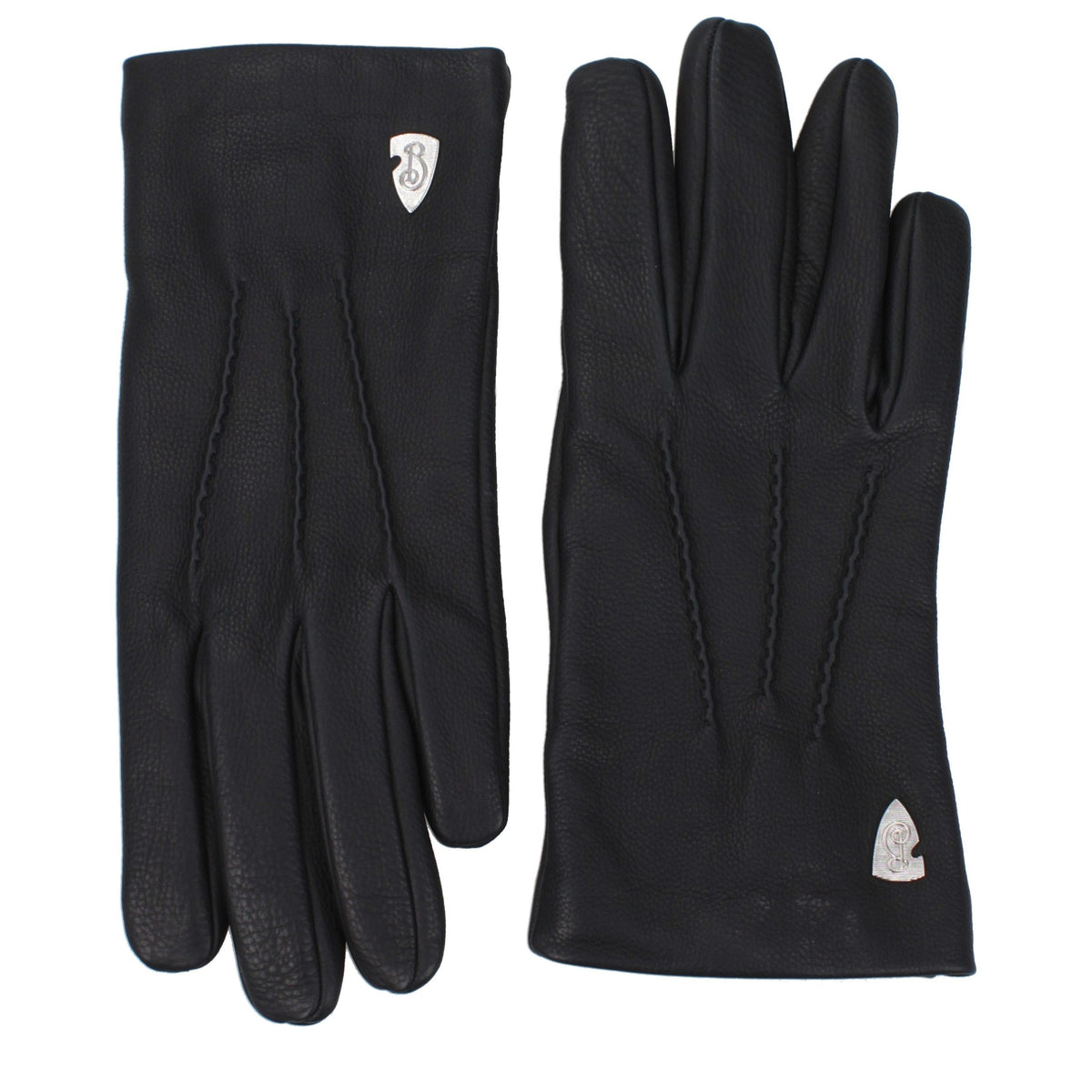 Burberry Schwarze Lederhandschuhe