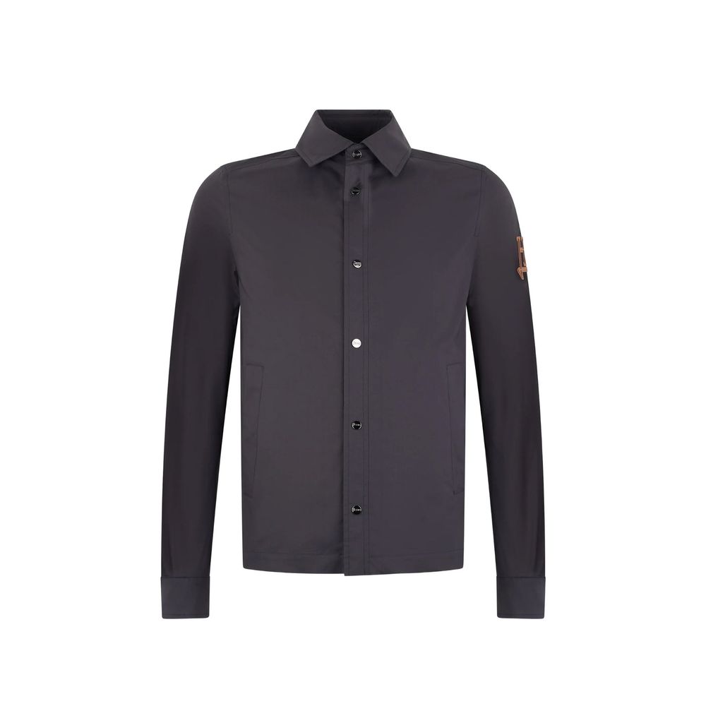 Herno blaue Baumwoll-Shelljacke