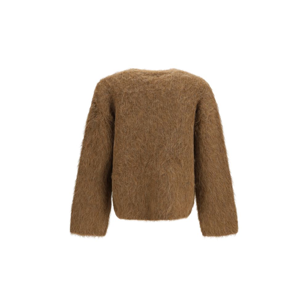 SÉFR Brown Spandex Cardigan