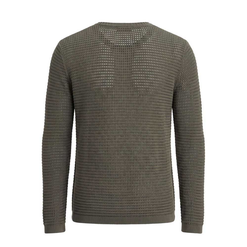 Roberto Pepe Luxury Green Cotton Men Sweater