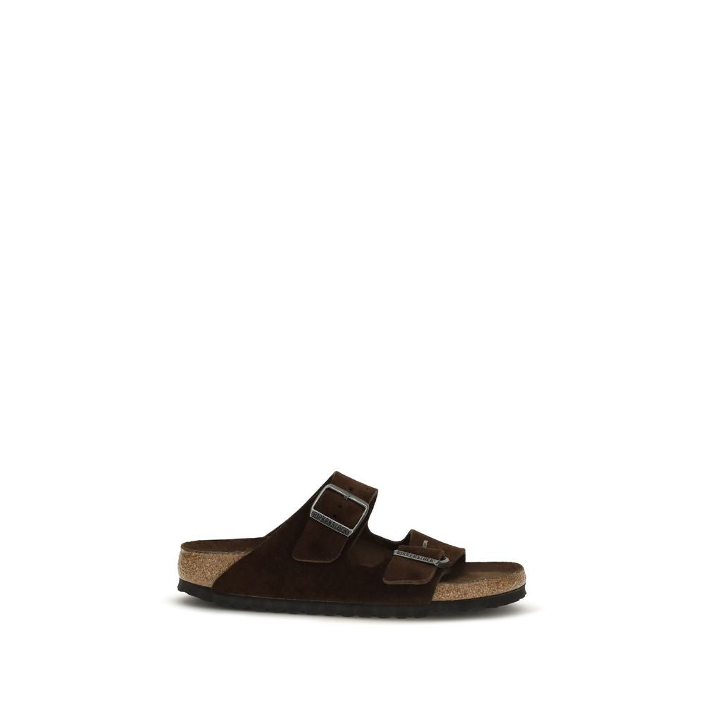 BIRKENSTOCK 1774 Brown Nubuc Leather Flat Sandals