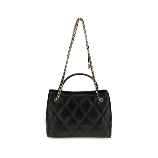 Tory Burch Black Calf Leather Bos Taurus Shoulder Bag