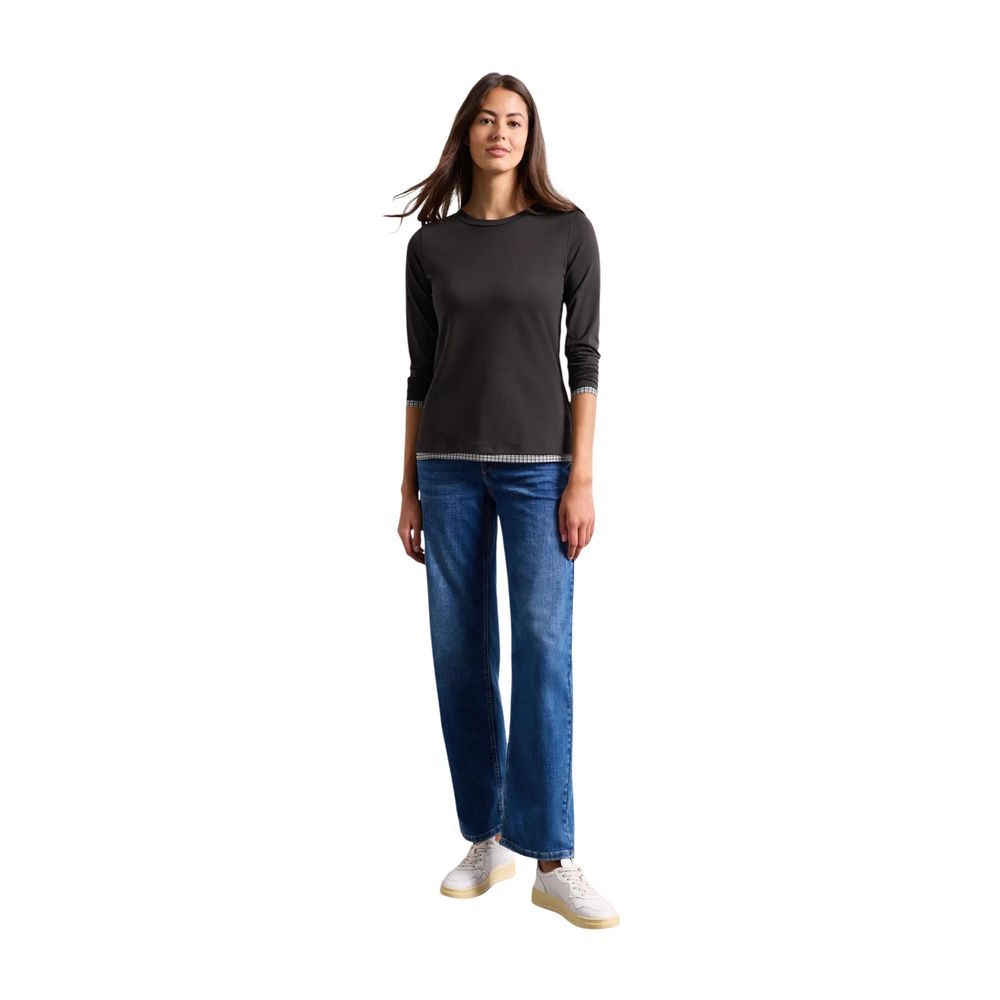 Street One Brown Cotton Long Sleeve T-Shirt