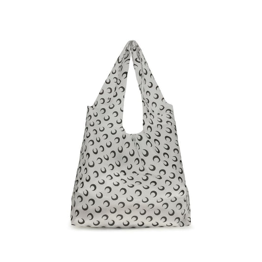Marine Serre White Polyurethane Shoulder Bag