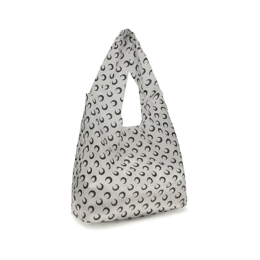 Marine Serre White Polyurethane Shoulder Bag