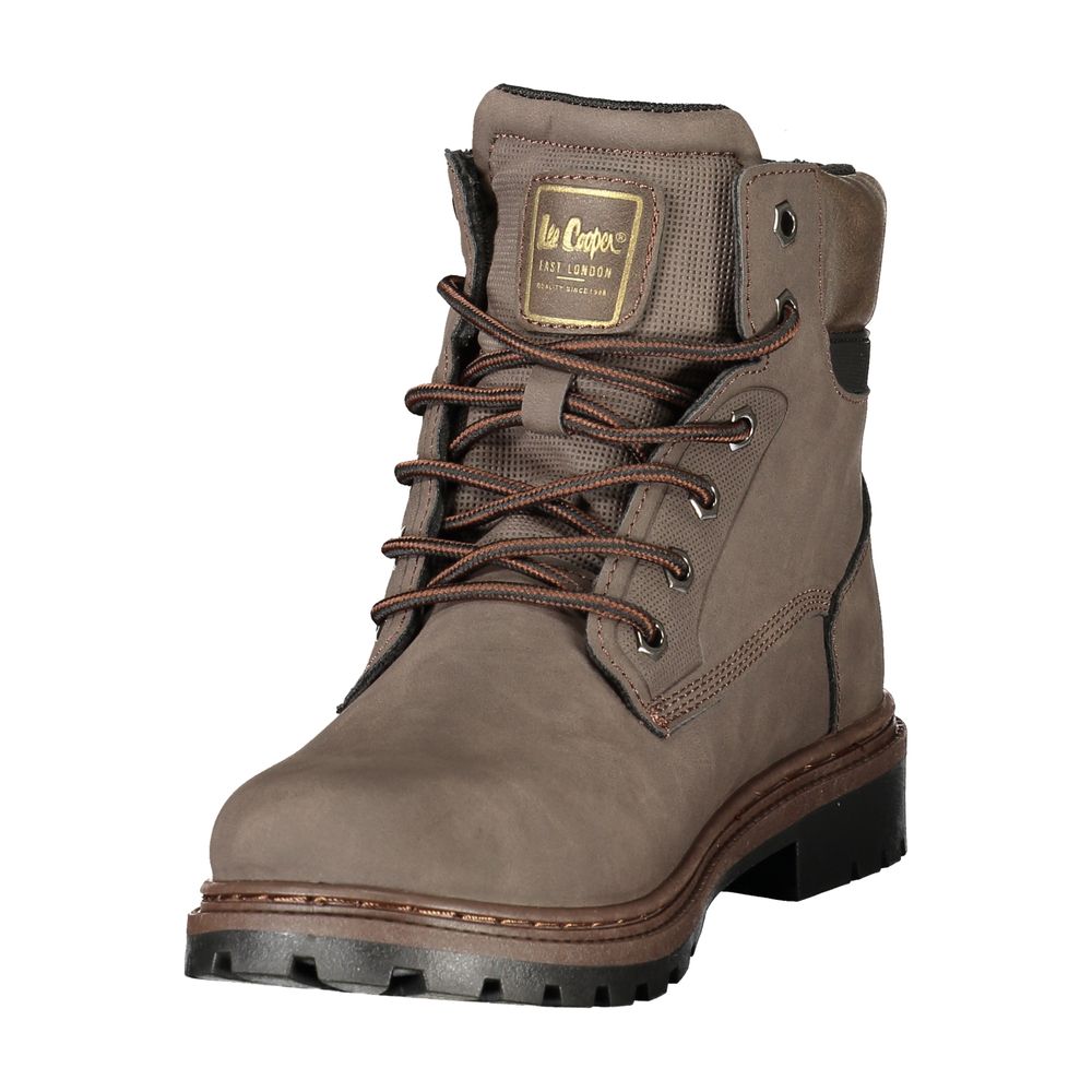 LEE COOPER Brown Polyurethane Men's Boots