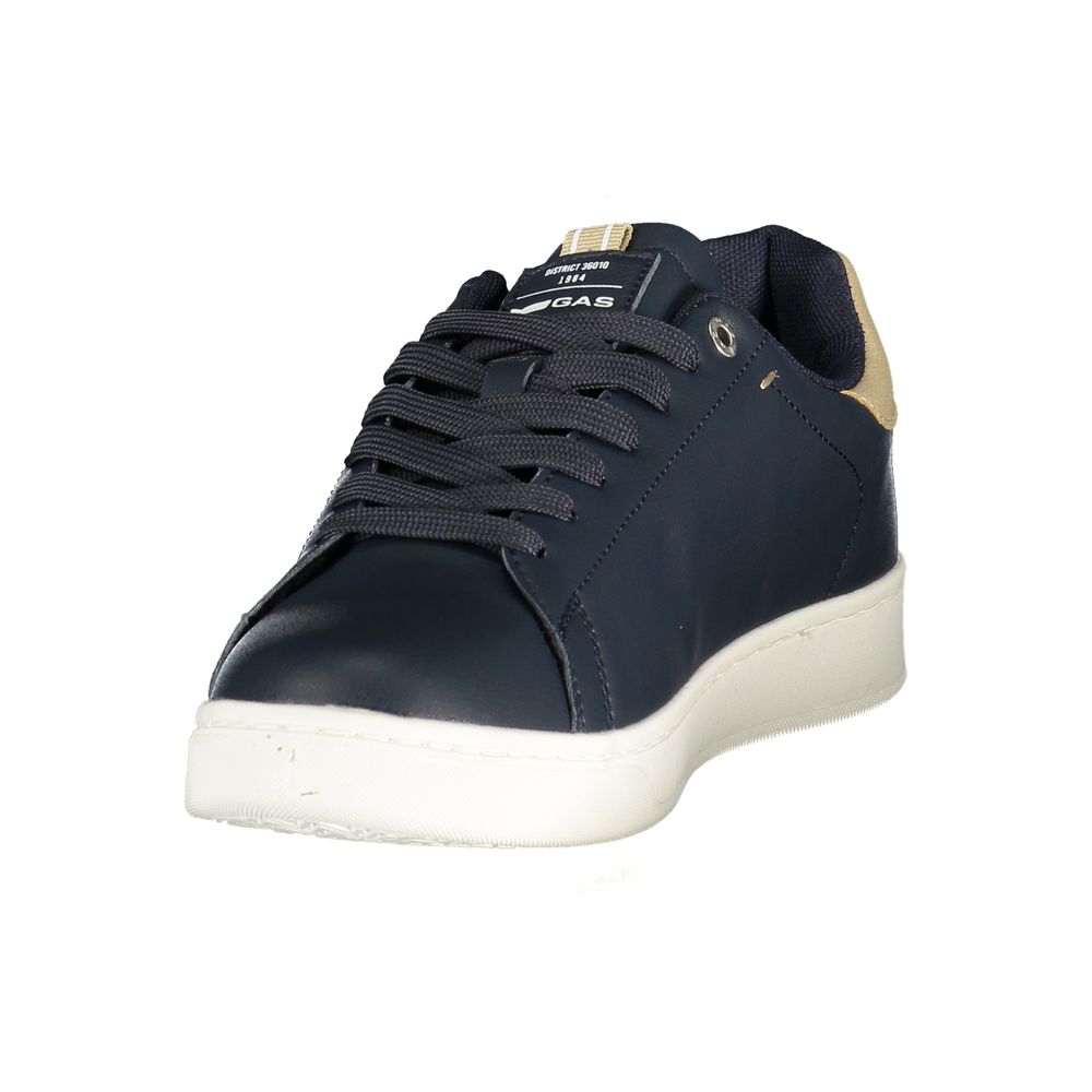 Gas Blu Polyurethane Men's Sneaker
