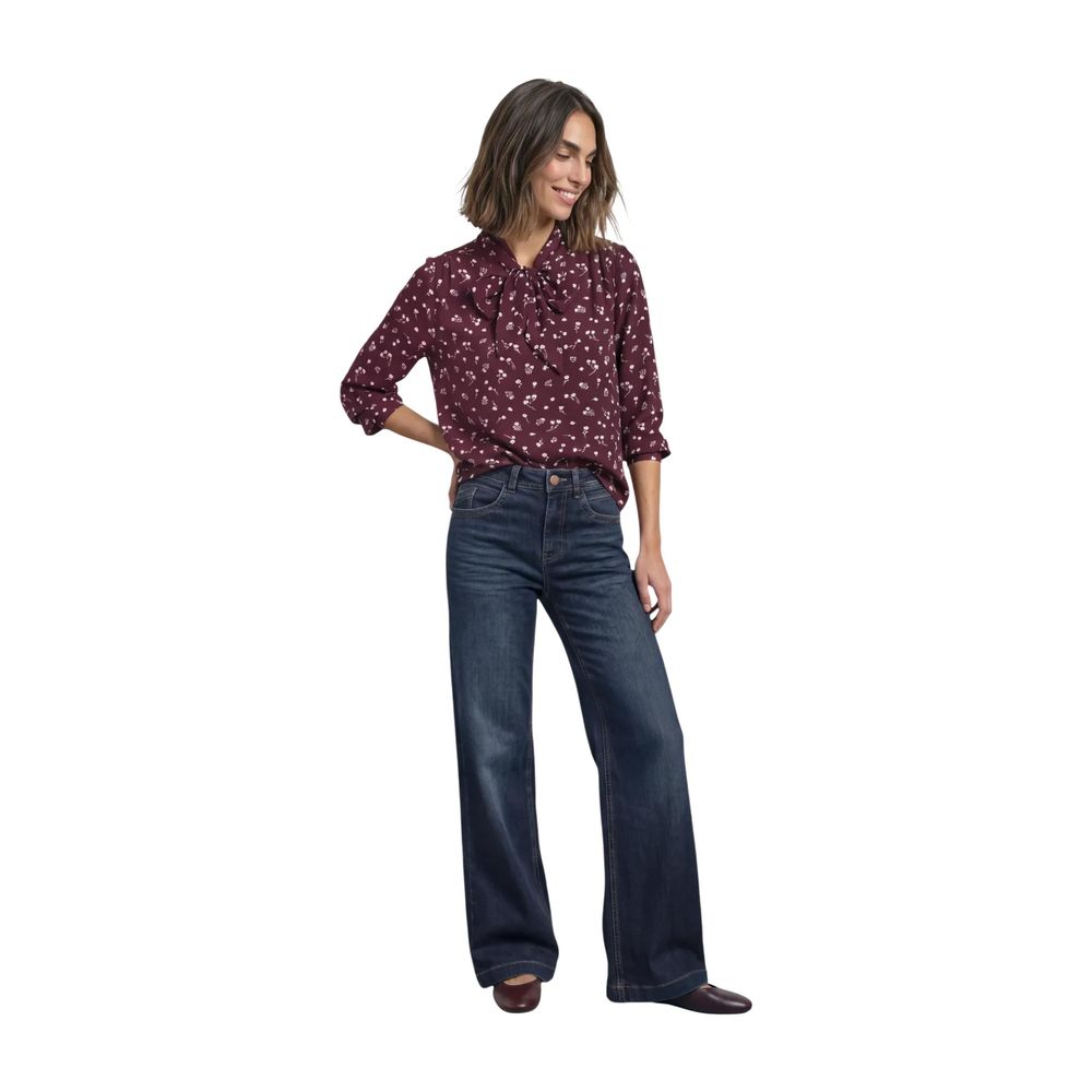 Street One Bordeaux Viscose Blouse