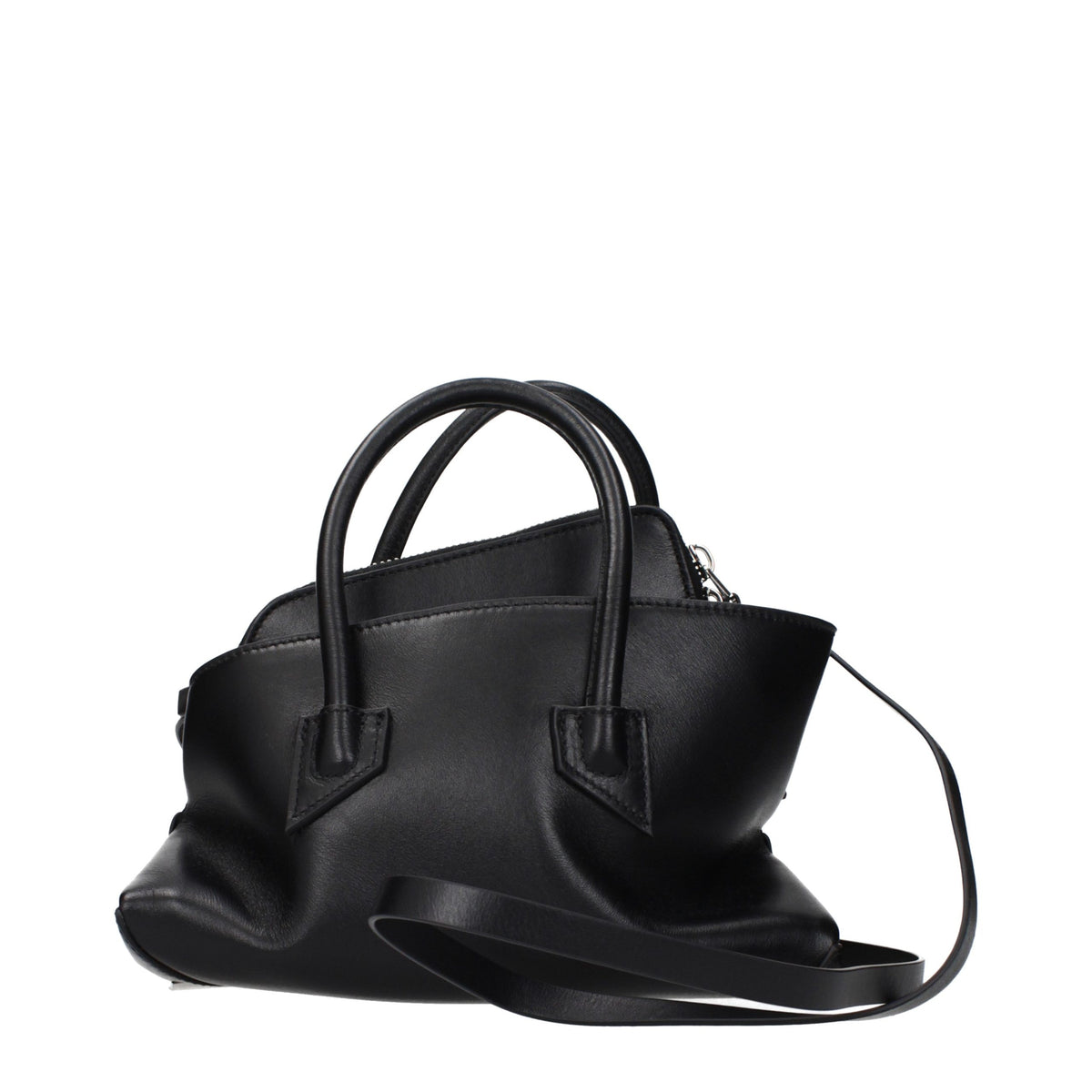 The Attico Black Leather Handbag