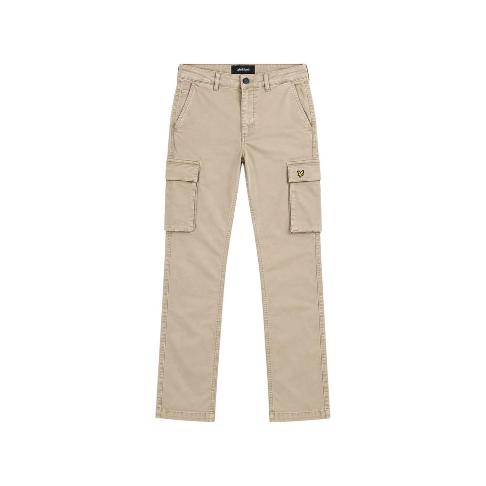 Lyle & Scott Beige Cotton Cargo Pants