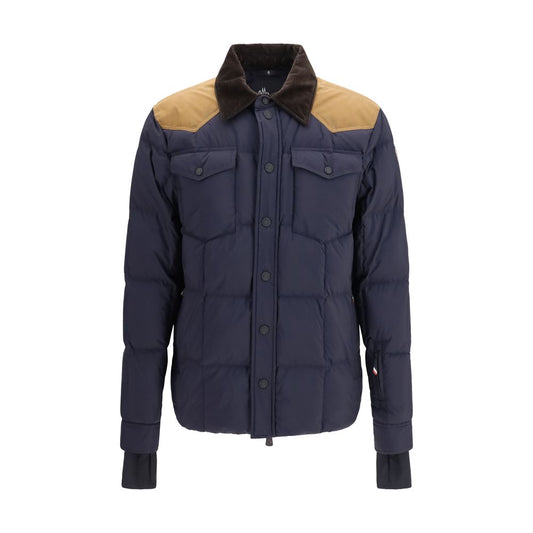 Moncler Grenoble Blue Polyamide Full-Length Jacket