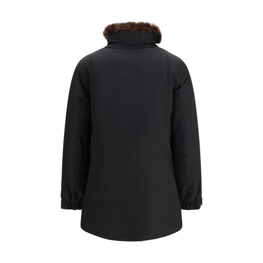 Woolrich Black Cotton Full-Length Jacket