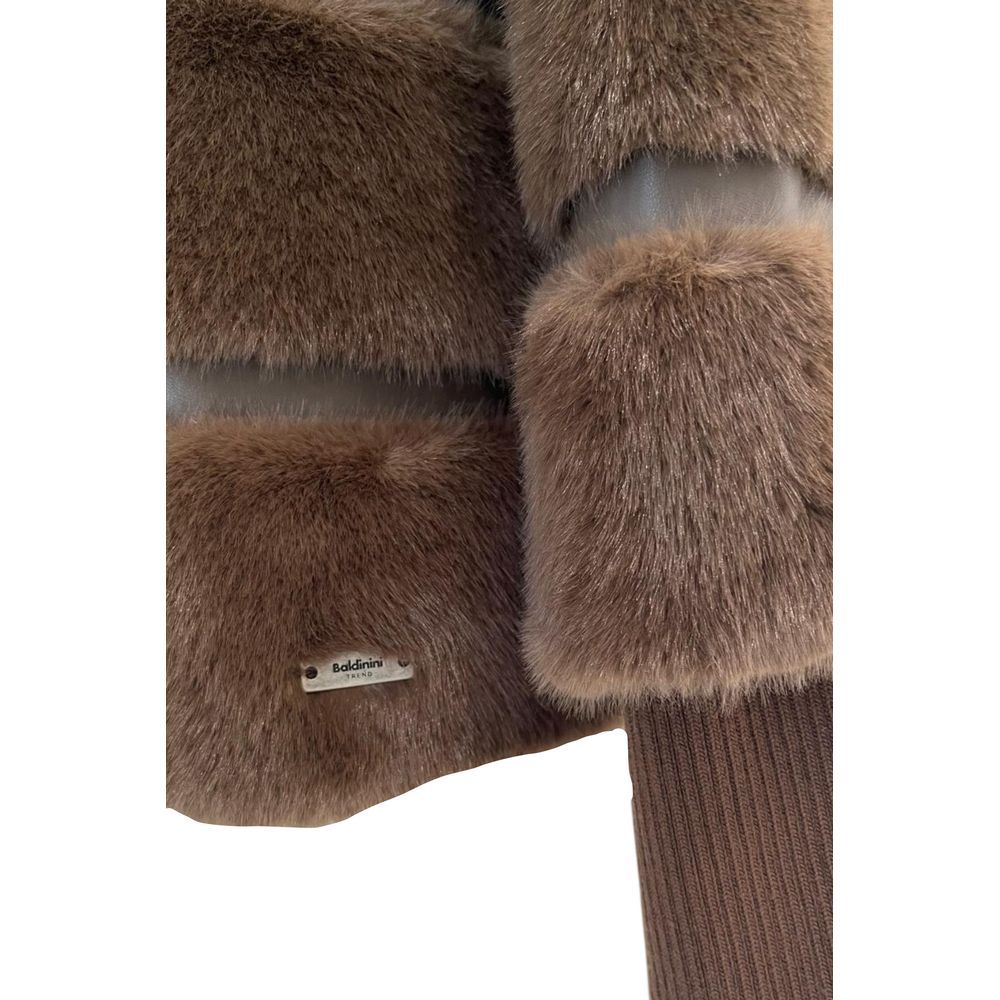 Baldinini Trend Brown Polyester Women Jacket