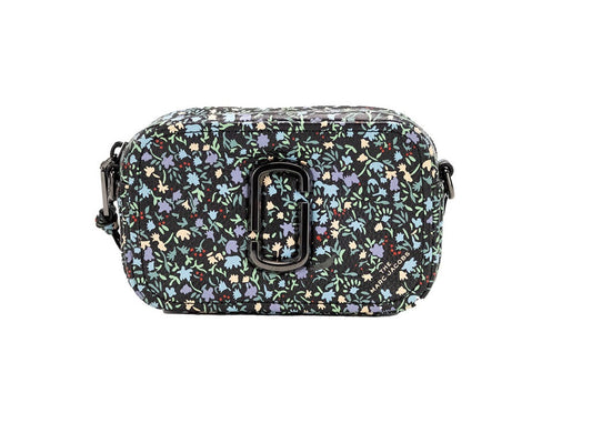 Marc Jacobs The Mini Floral Snapshot Printed Leather Crossbody Bag Purse