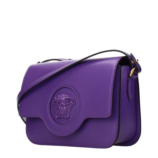 Versace Purple Leather Crossbody Bag