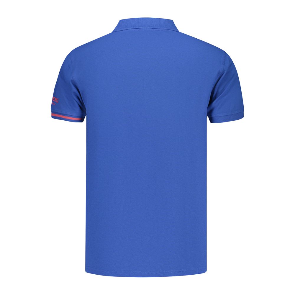 Iceberg Blue Cotton Men's Polo Shirt