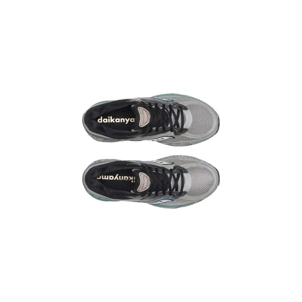 Saucony Gray Synthetic Athletic Sneakers