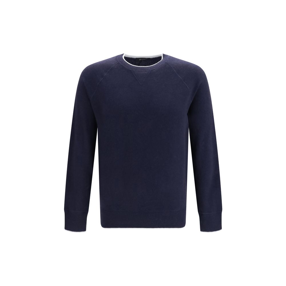 Aragona Cashmere Blue Cashmere Sweater