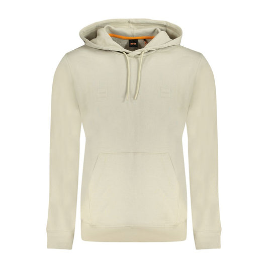 Hugo Boss Beige Cotton Men Sweatshirt