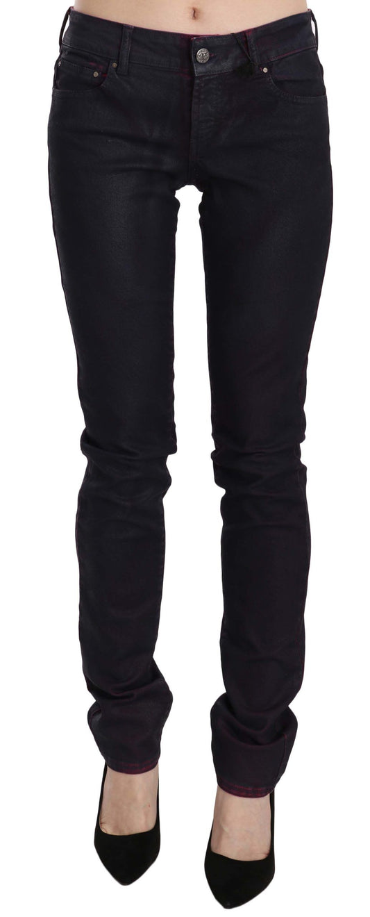 Just Cavalli – Schwarze Skinny-Jeans aus Baumwolle mit niedriger Taille