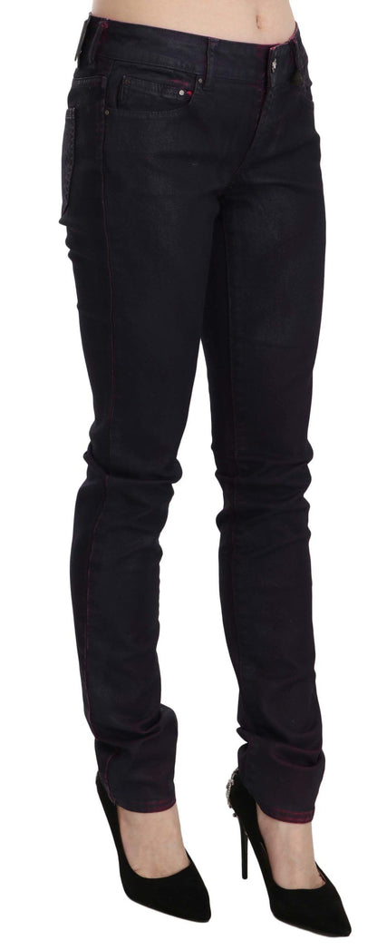 Just Cavalli – Schwarze Skinny-Jeans aus Baumwolle mit niedriger Taille