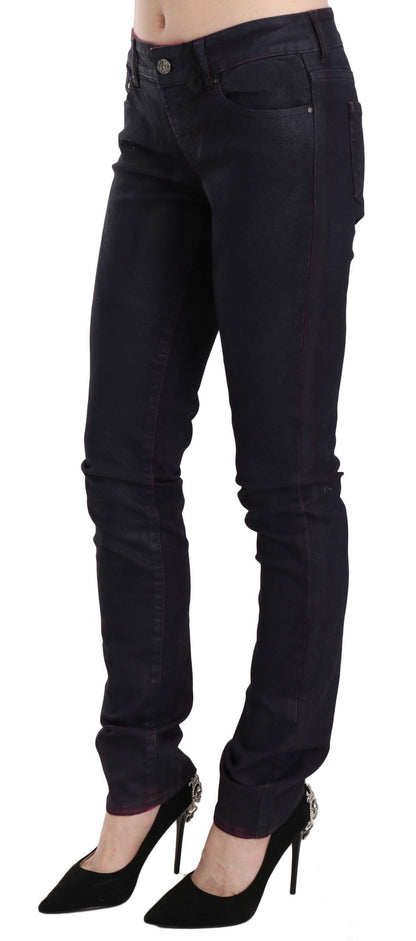 Just Cavalli – Schwarze Skinny-Jeans aus Baumwolle mit niedriger Taille