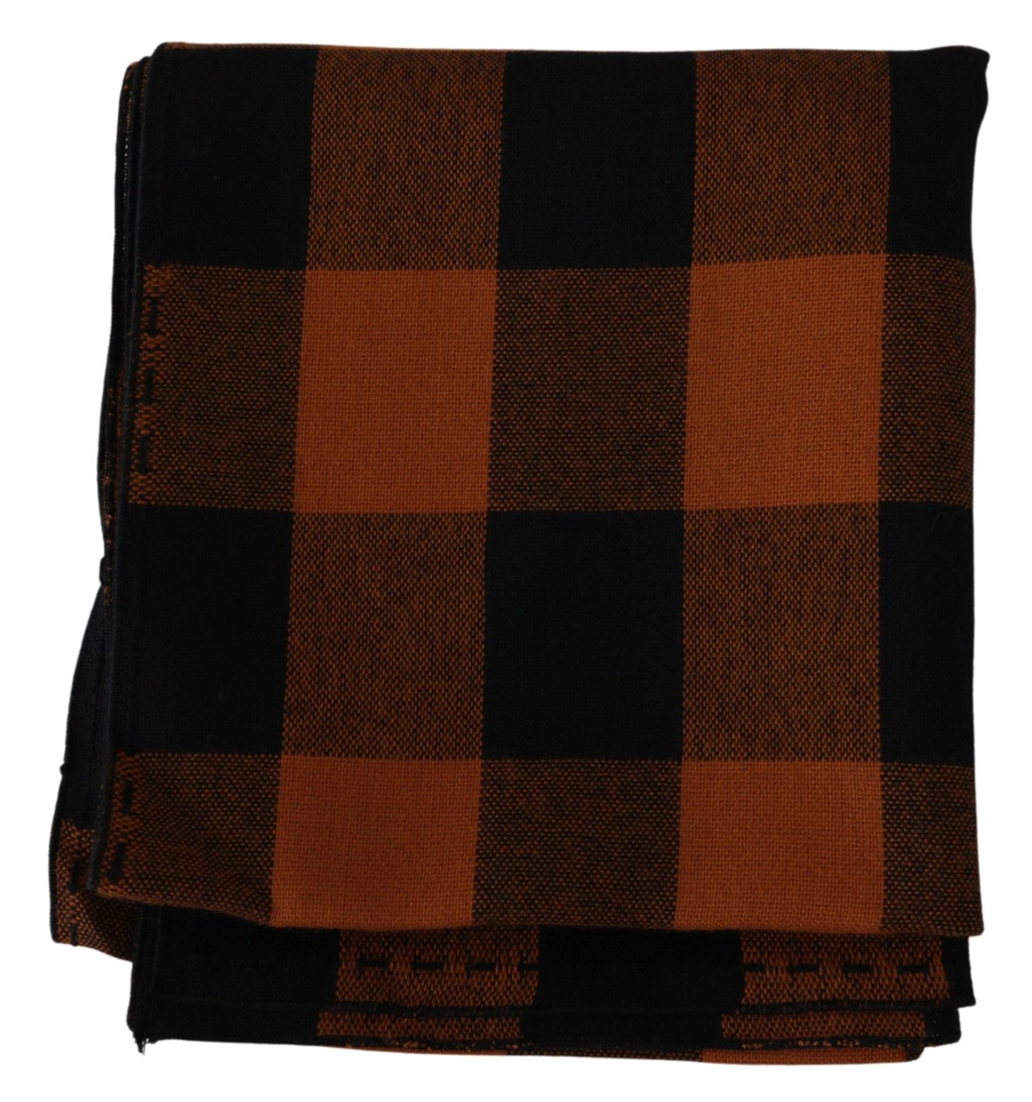 Costume National – Halstuch mit orangefarbenem Karomuster
