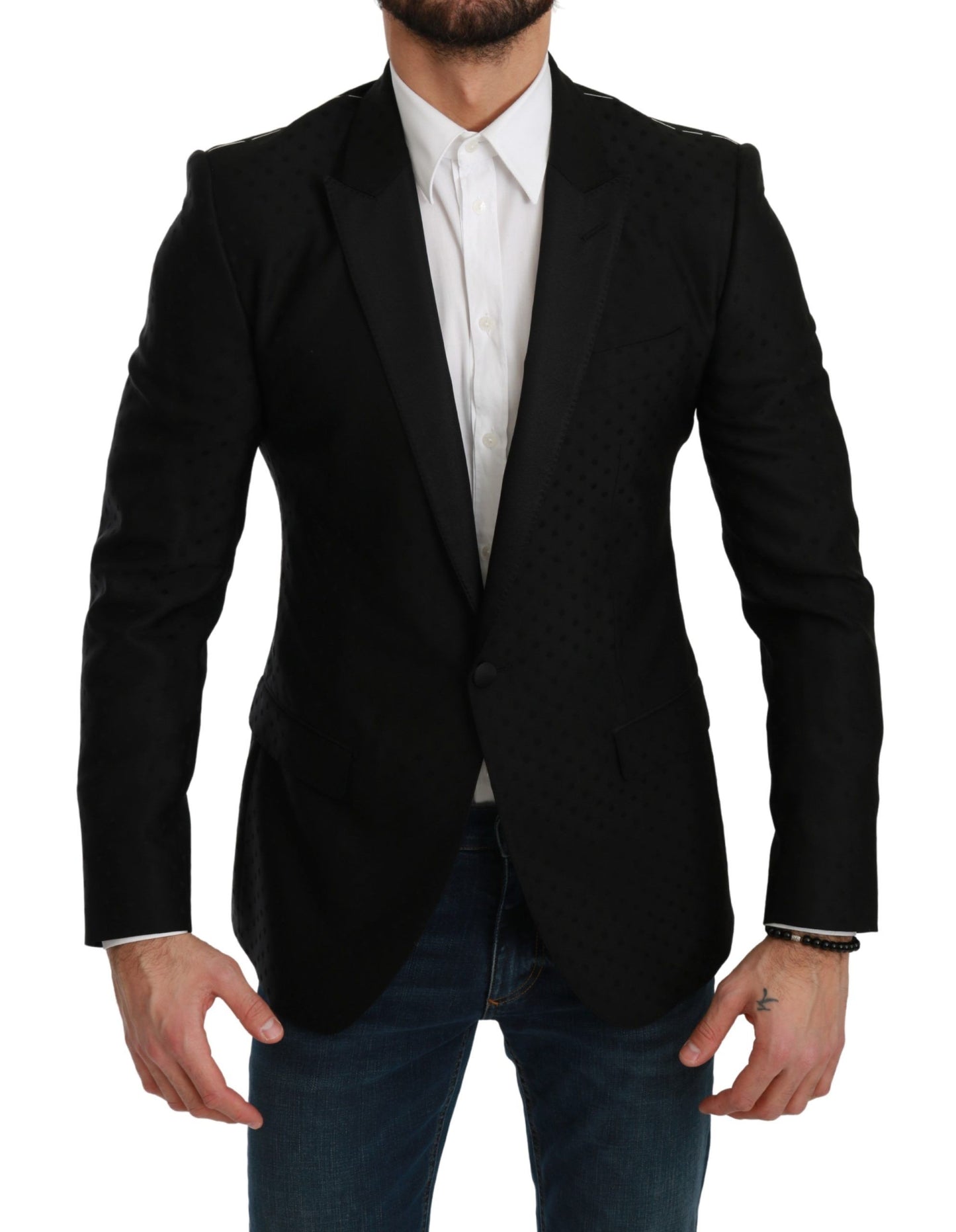 Dolce &amp; Gabbana Schwarz Slim Fit Manteljacke MARTINI Blazer
