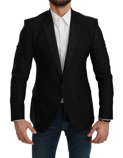 Dolce &amp; Gabbana Schwarz Slim Fit Manteljacke MARTINI Blazer