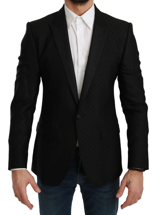 Dolce &amp; Gabbana Schwarz Slim Fit Manteljacke MARTINI Blazer