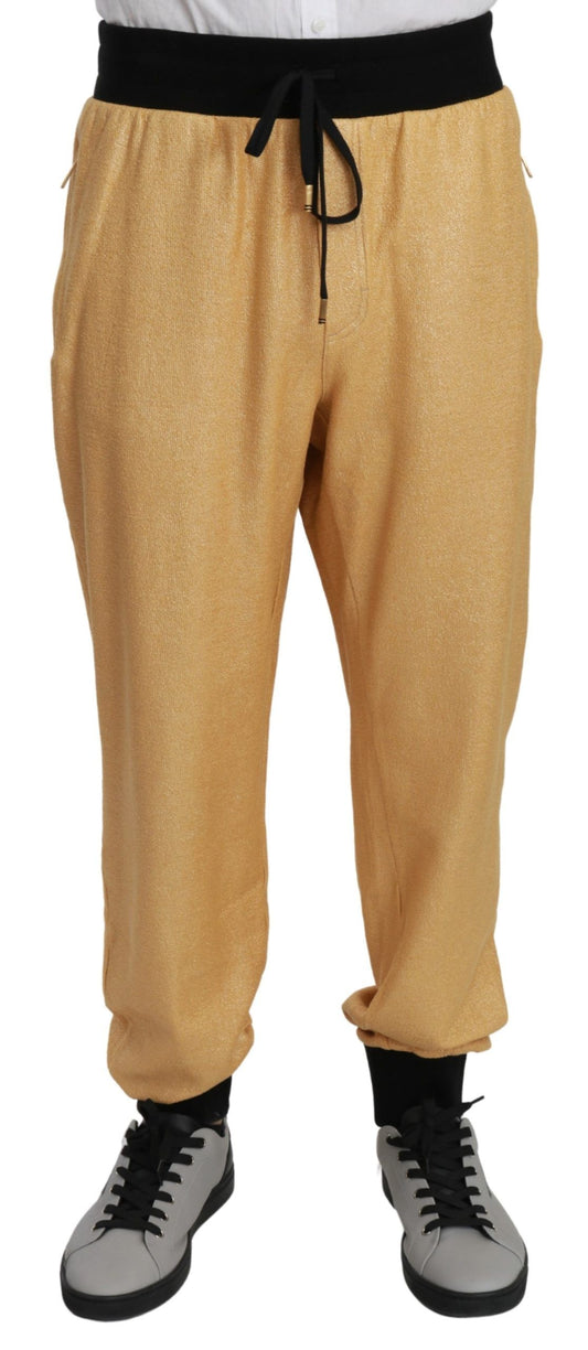 Dolce &amp; Gabbana Gold Year Of The Pig Baumwolle Herrenhose