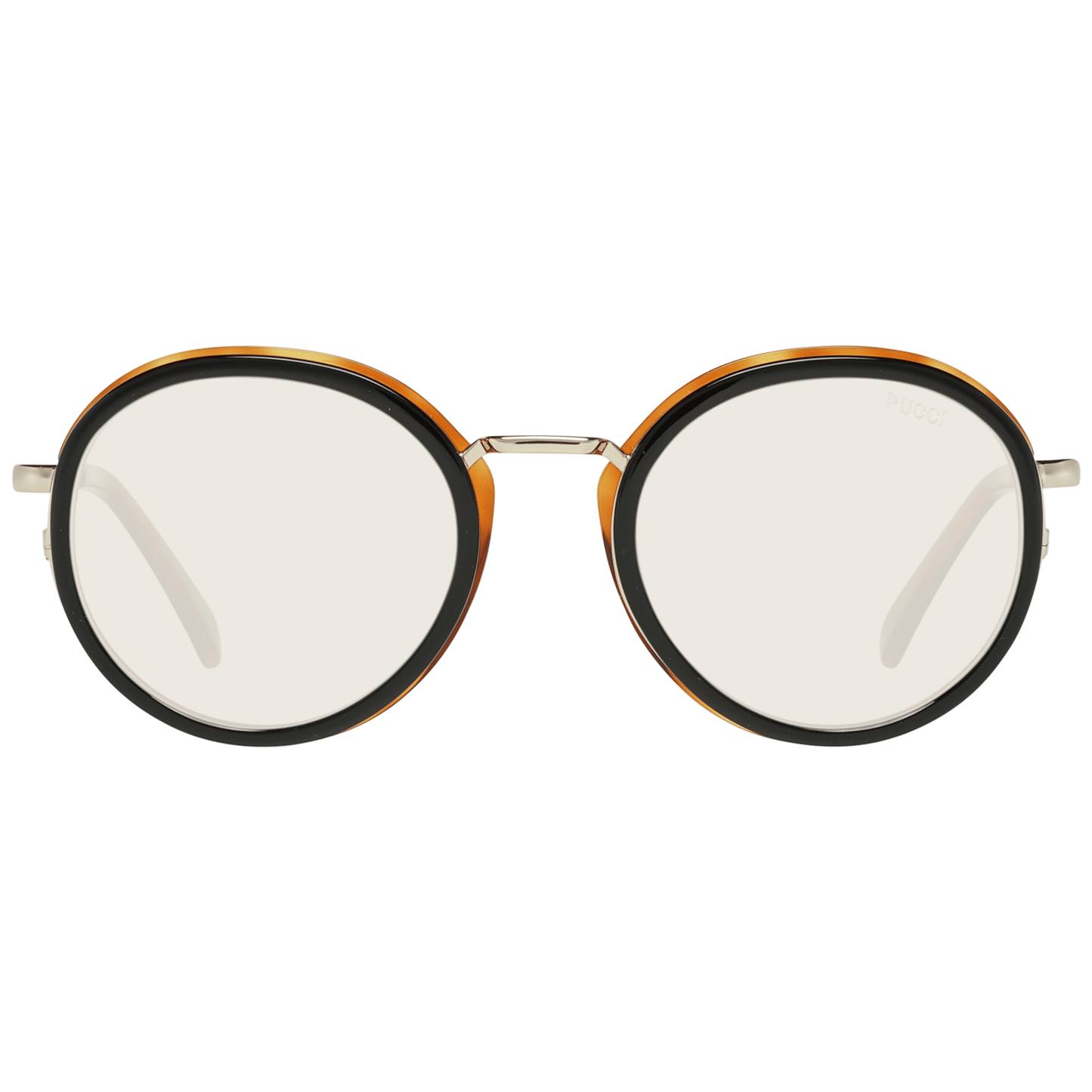 Emilio Pucci Sonnenbrille aus schwarzem Metall und Kunststoff