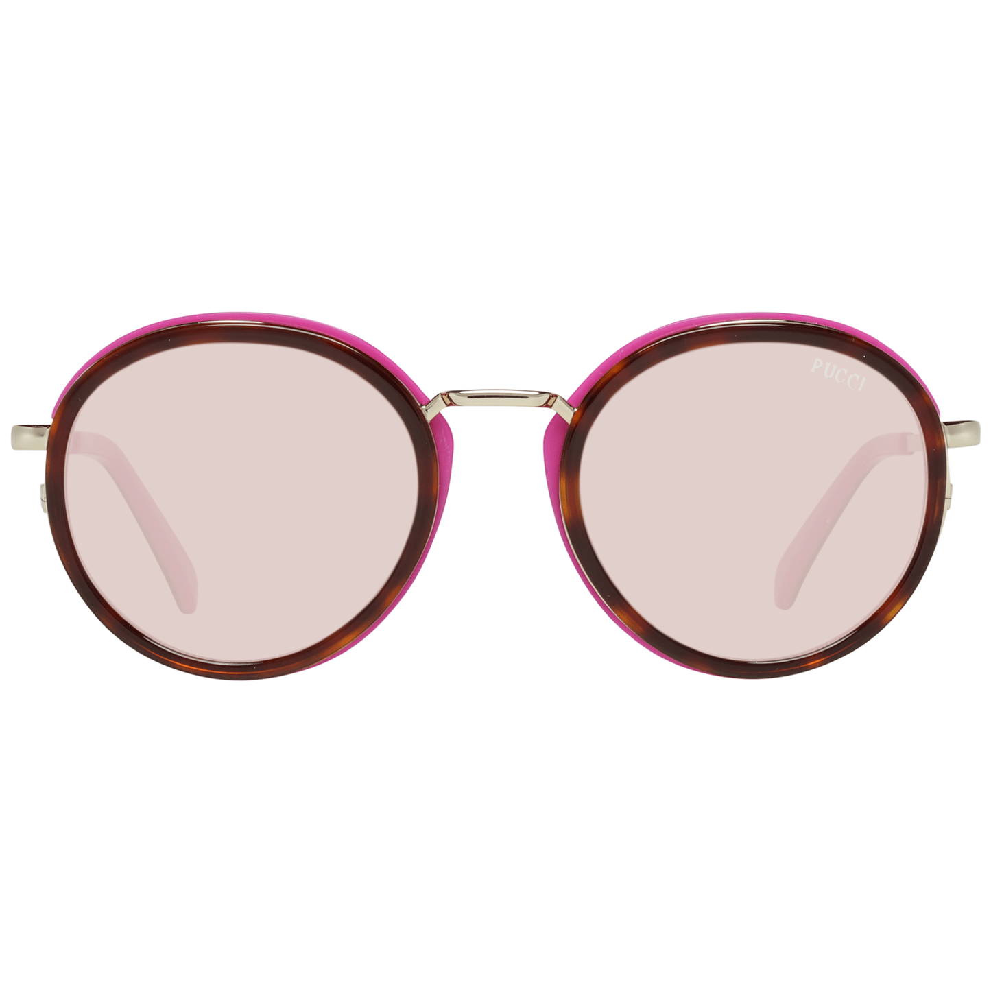 Emilio Pucci Braune Sonnenbrille aus Metall und Kunststoff