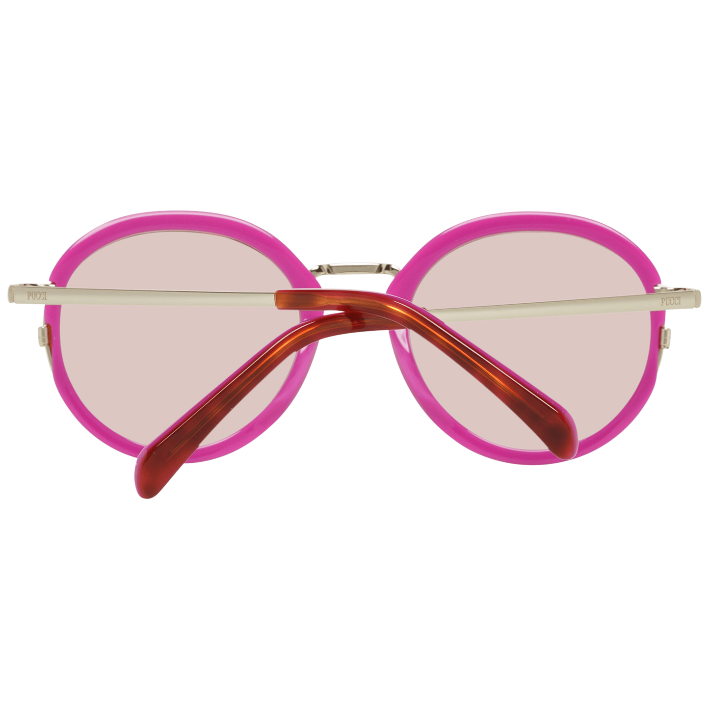 Emilio Pucci Braune Sonnenbrille aus Metall und Kunststoff
