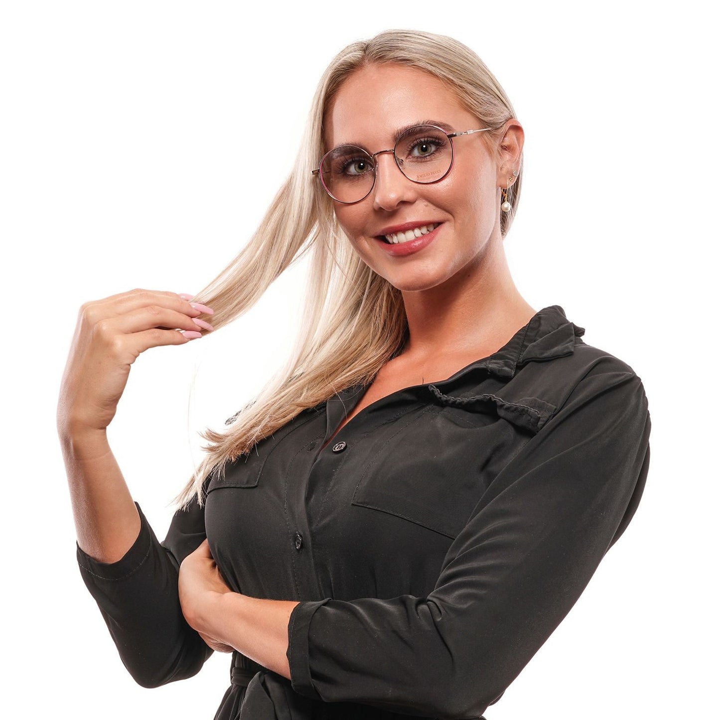 Emilio Pucci Graue Metallbrille (Gestell)