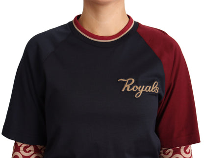 Dolce &amp; Gabbana – Mehrfarbiger Royals-Pullover mit Rundhalsausschnitt