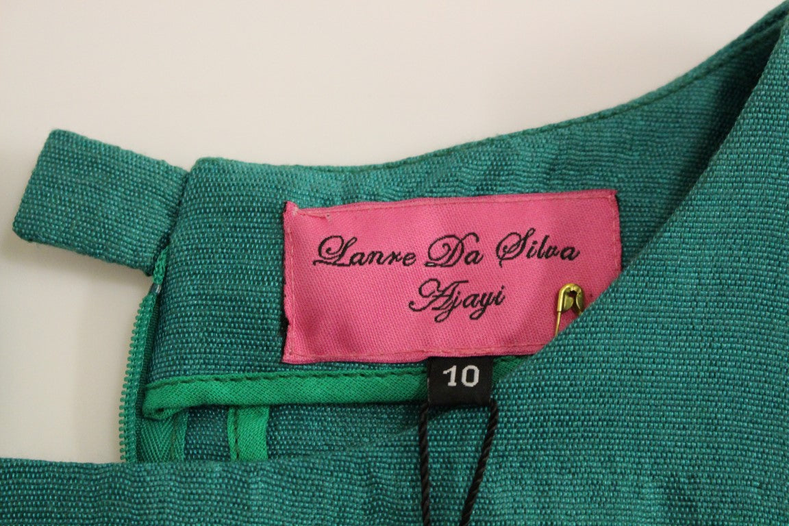 Lanre Da Silva Ajayi – Grünes Minikleid über dem Knie