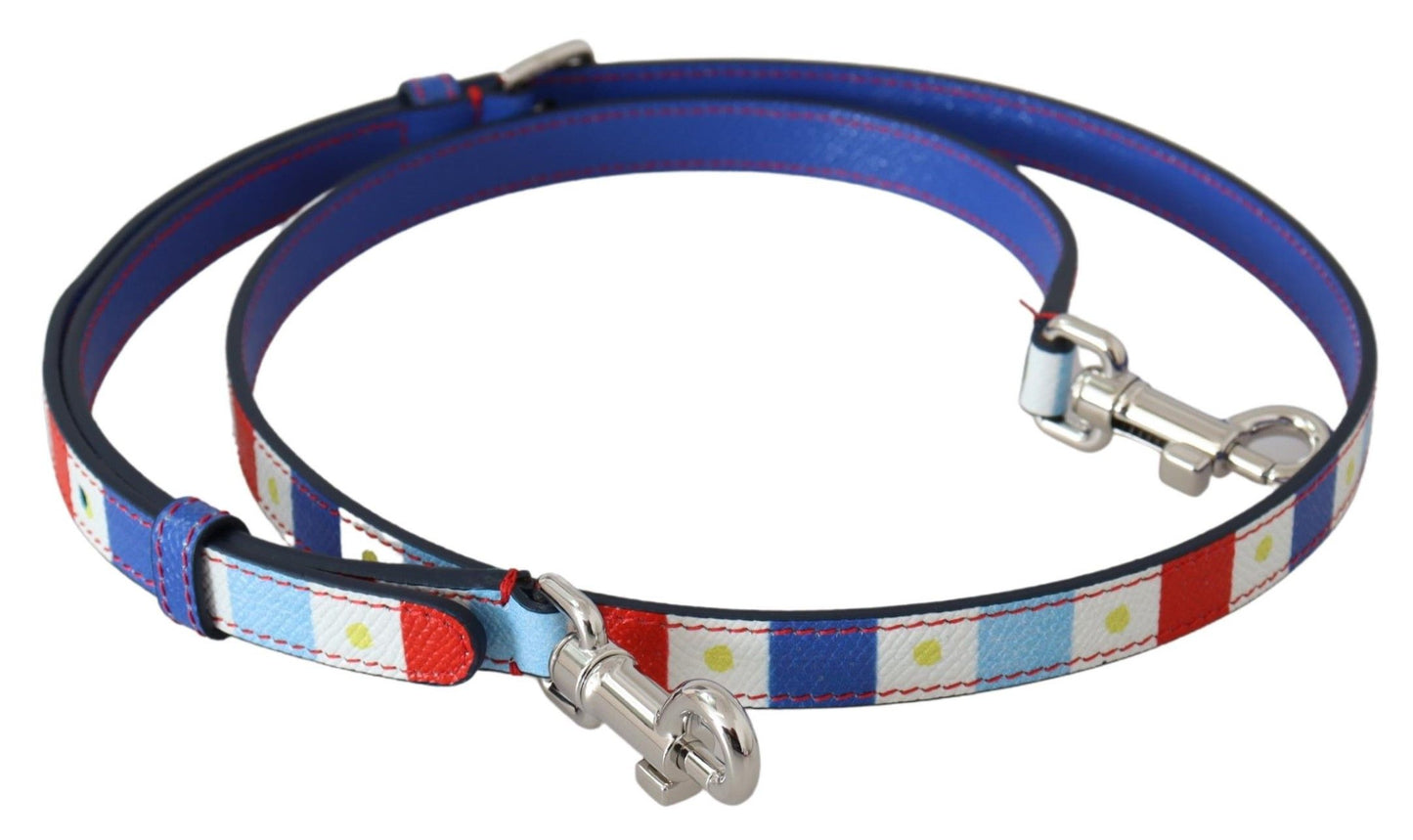 Dolce &amp; Gabbana Mehrfarbiger Schultergurt für Taschenzubehör aus 100 % Leder