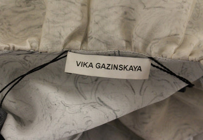 Vika Gazinskaya Blaue Baumwollblusen-Tunika