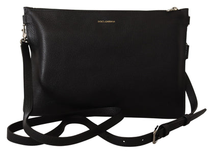 Dolce &amp; Gabbana – Schultertasche Alta Sartoria aus exotischem Leder in Schwarz
