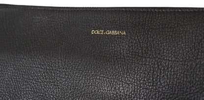 Dolce &amp; Gabbana – Schultertasche Alta Sartoria aus exotischem Leder in Schwarz