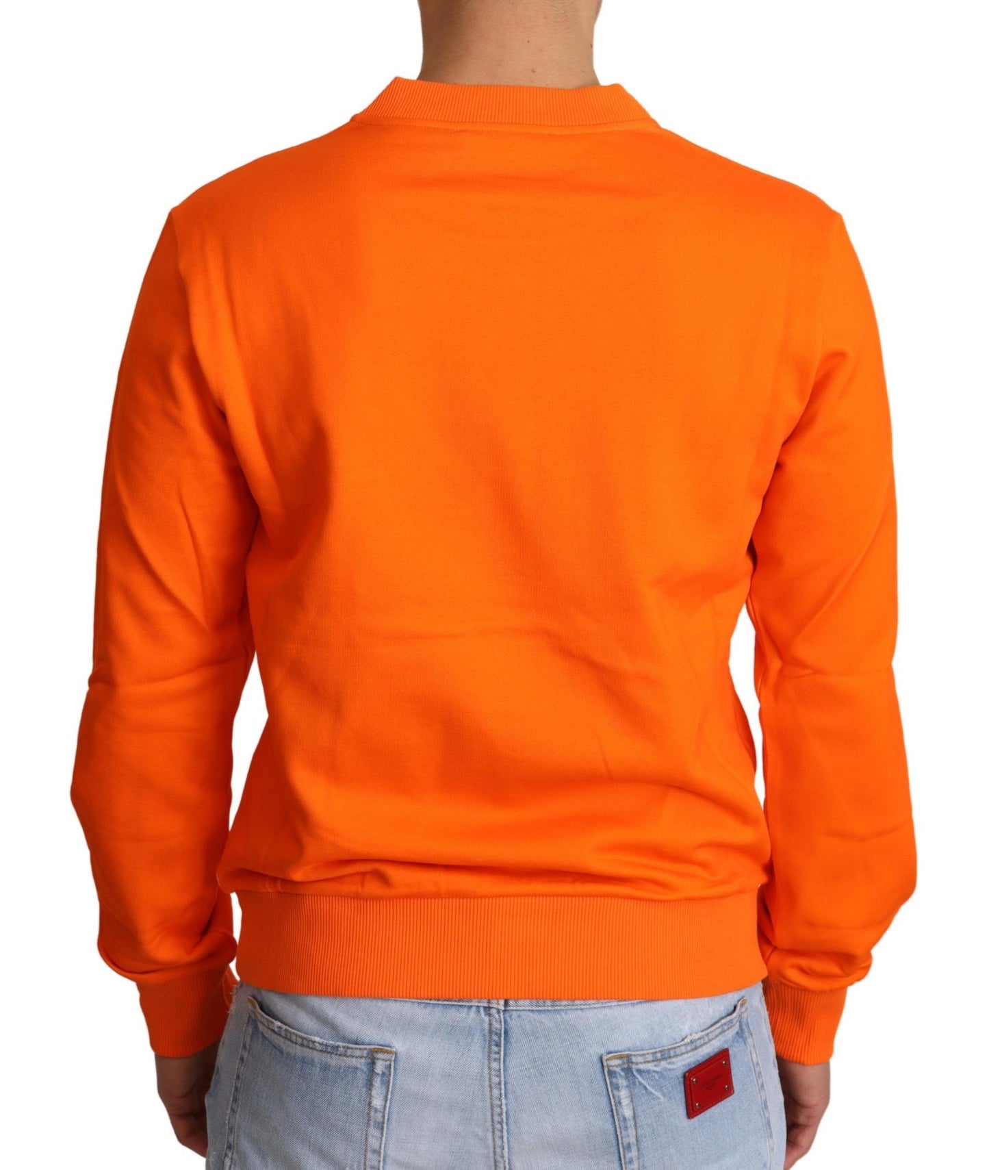 Dolce &amp; Gabbana Orange King Caesar Baumwollpullover