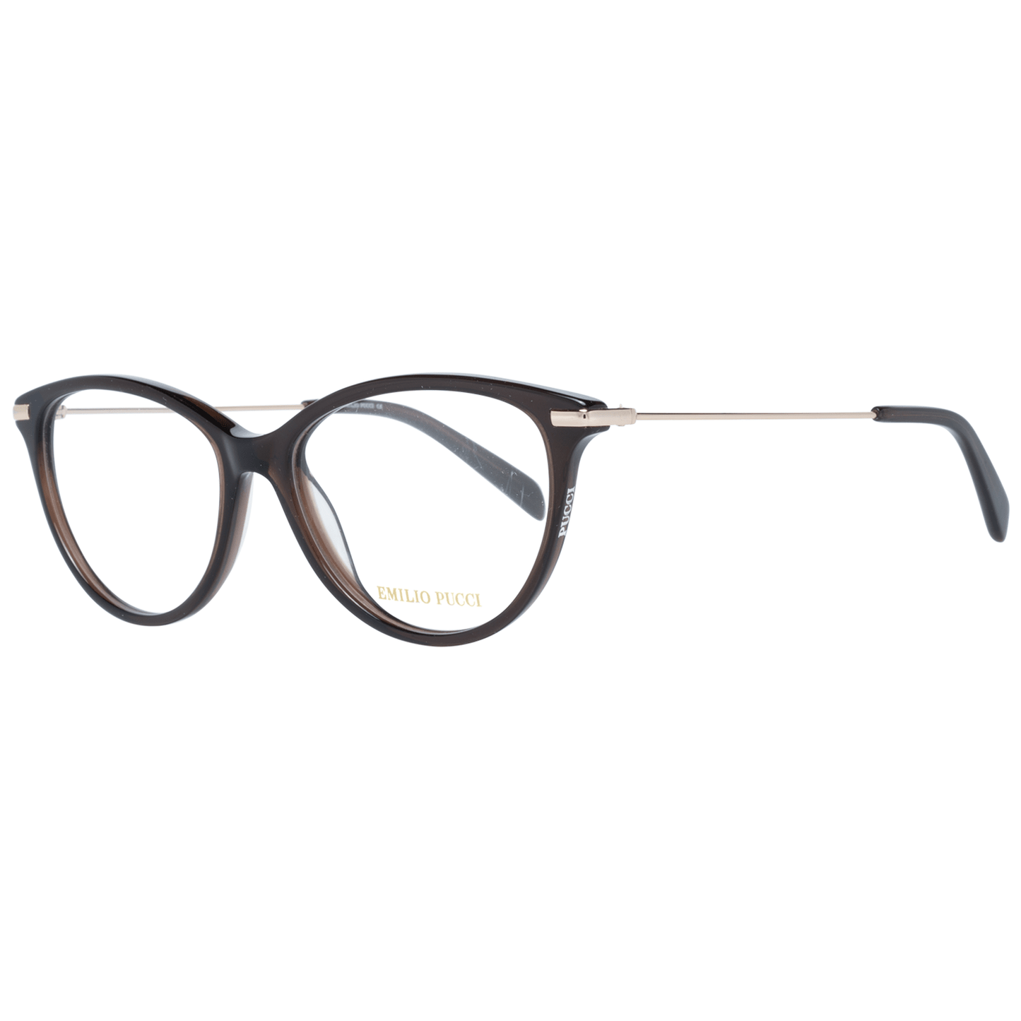 Emilio Pucci Braune Brille (Gestell) aus Metall und Kunststoff