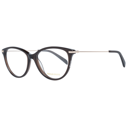 Emilio Pucci Braune Brille (Gestell) aus Metall und Kunststoff